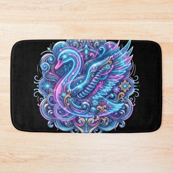 Item preview, Filleted Neon Swan – Luminous Elegance designed and sold by Esencia Argentina.