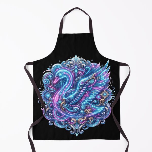 Item preview, Filleted Neon Swan – Luminous Elegance designed and sold by Esencia Argentina.
