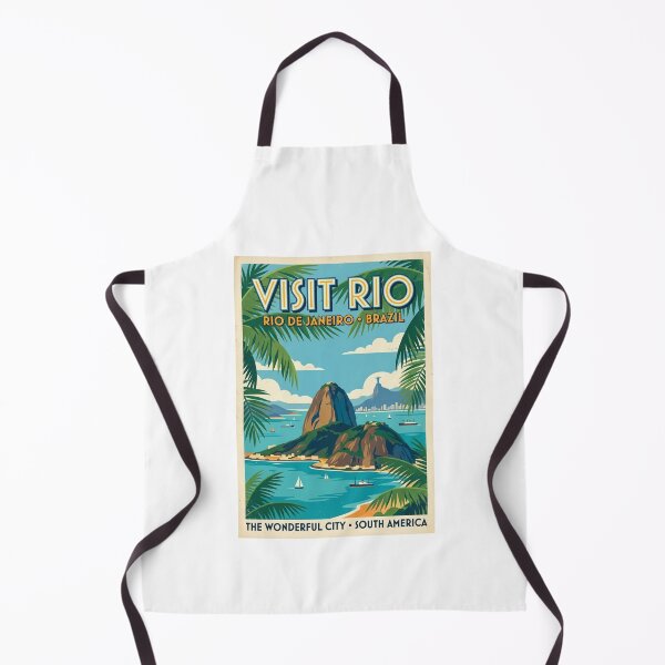 Item preview, Visit Rio Sugarloaf Mountain 1930s Vintage Travel Poster designed and sold by 0Zetgest.