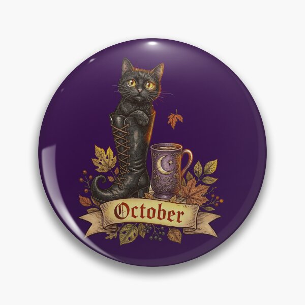 Item preview, October black cat designed and sold by Valery´s art.
