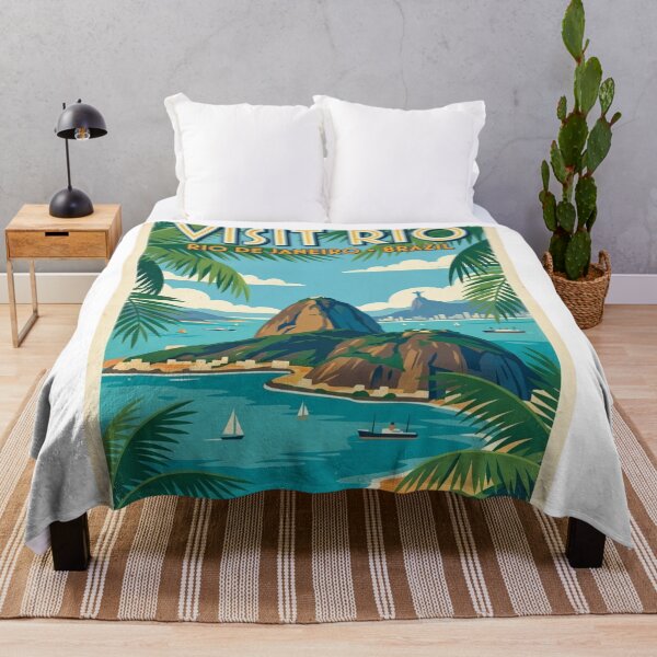 Item preview, Visit Rio Sugarloaf Mountain 1930s Vintage Travel Poster designed and sold by 0Zetgest.