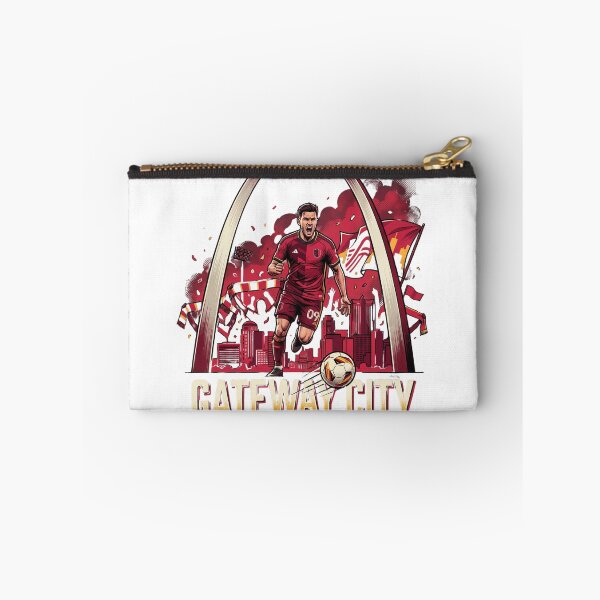Item preview, Gateway City St Louis Soccer Player Arch Stadium Art designed and sold by Pandora´s Box.