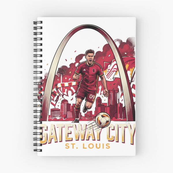 Item preview, Gateway City St Louis Soccer Player Arch Stadium Art designed and sold by Pandora´s Box.