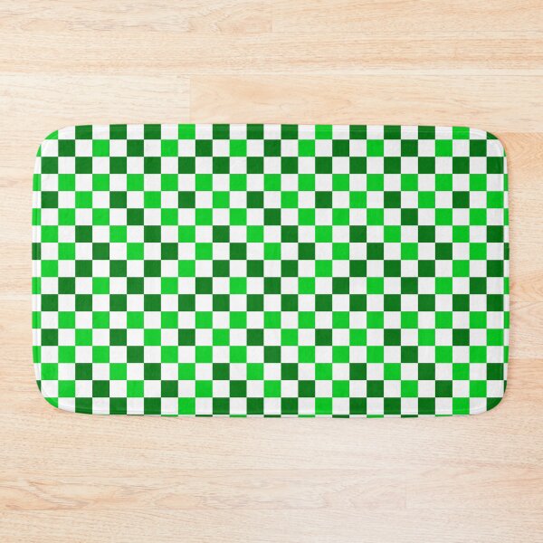 Item preview, Green White Green Checkered Pattern Design   designed and sold by PatternTitan.