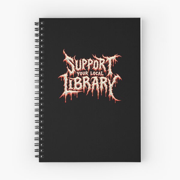 Item preview, Support Your Local Library in Gothic Type designed and sold by elderberry.