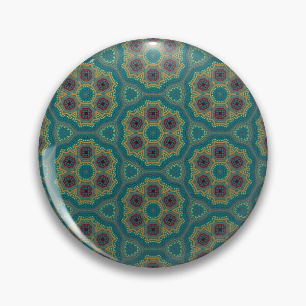 Item preview, Autumn mandala pattern turquoise designed and sold by Ana Gorozpe.