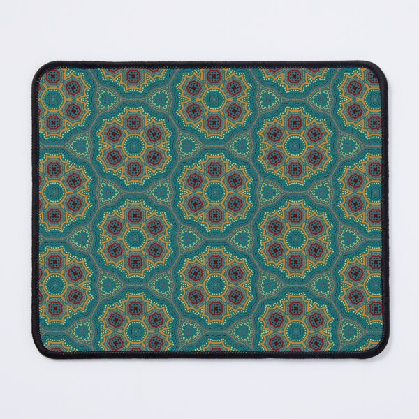 Item preview, Autumn mandala pattern turquoise designed and sold by Ana Gorozpe.