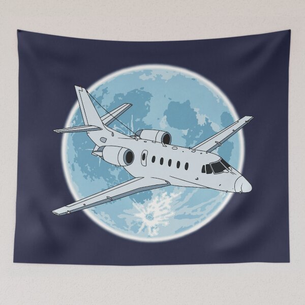 Item preview, Cessna Citation Jet Flying at Night Aviation Design designed and sold by skye-studio.