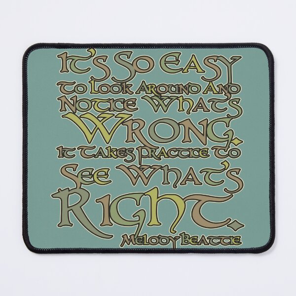 Item preview, Melody Beattie Quote Stencil (Notice What's Right) designed and sold by Cathedral of Curiosity.