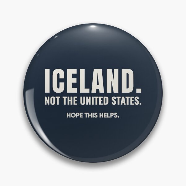 Item preview, Iceland Not the United States – Trump Iceland Map Political Humor designed and sold by seekingclarity.