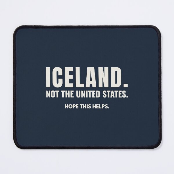 Item preview, Iceland Not the United States – Trump Iceland Map Political Humor designed and sold by seekingclarity.