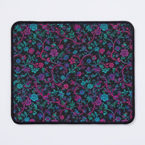 Item preview, Neon Floral Botanical Vines Dark Pattern designed and sold by Owcomm.