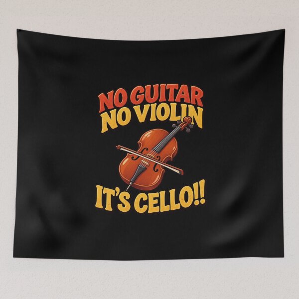 Item preview, No guitar, No violin, its cello designed and sold by Konvero.