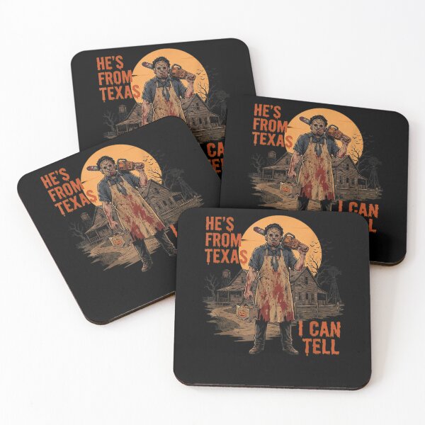 Item preview, He's from Texas I Can Tell Chainsaw Halloween Horror designed and sold by Juansustait.