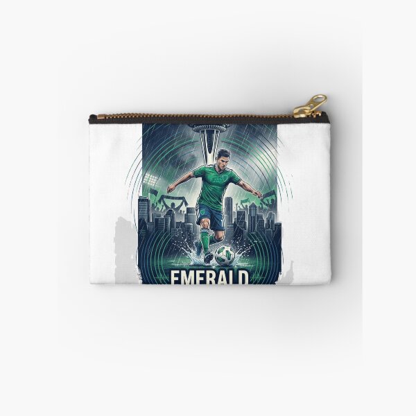 Item preview, Emerald Frequency Seattle Soccer Rain Space Needle Art designed and sold by Pandora´s Box.