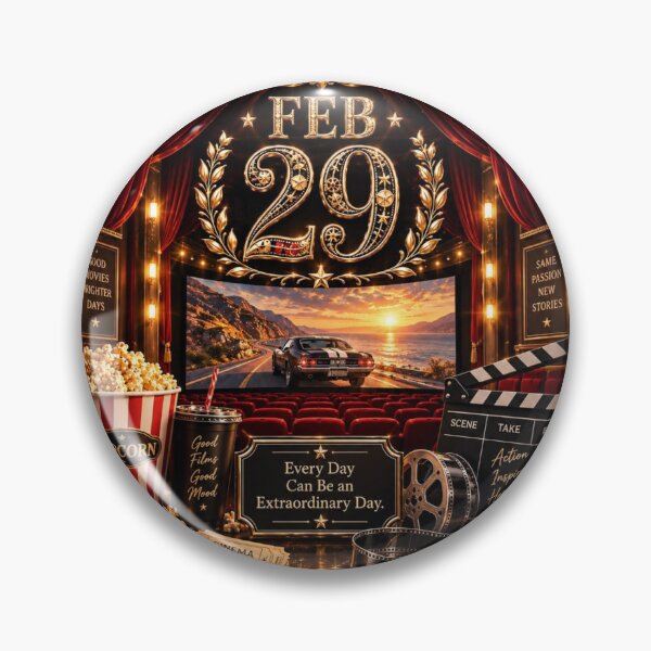 Item preview, February 29 Leap Day Cinema Birthday Design designed and sold by LunaMoments.