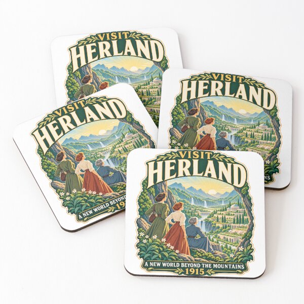 Item preview, Visit Herland designed and sold by Past in Threads.