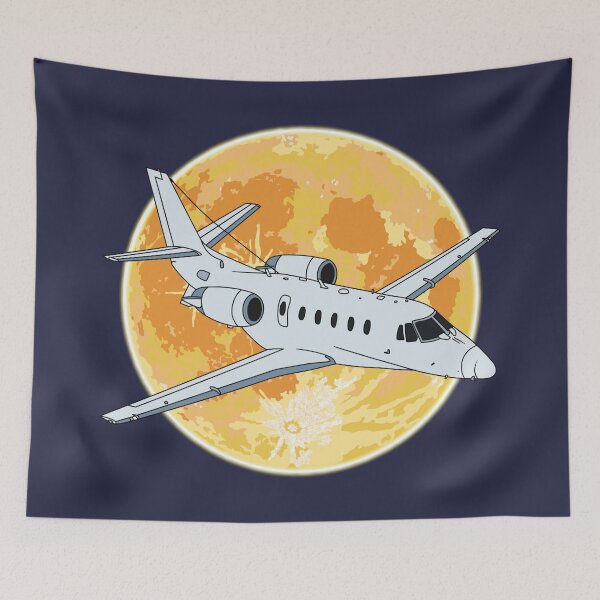 Item preview, Cessna Citation Jet Flying at Night Aviation Design designed and sold by skye-studio.