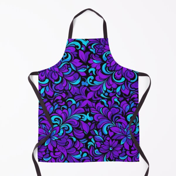 Item preview, Vibrant Purple and Cyan Floral Pattern designed and sold by Owcomm.