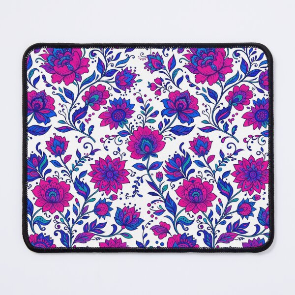 Item preview, Vibrant Magenta And Blue Floral Pattern designed and sold by Owcomm.