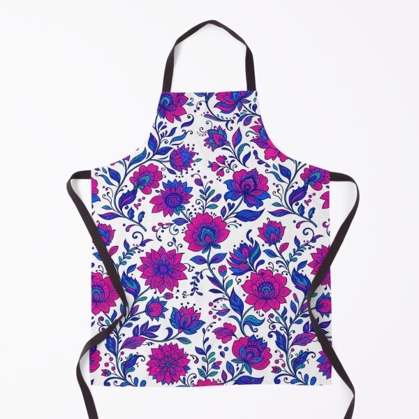 Item preview, Vibrant Magenta And Blue Floral Pattern designed and sold by Owcomm.