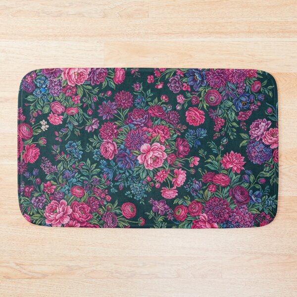 Item preview, Vintage Botanical Floral Dark Green Tapestry Pattern designed and sold by Owcomm.