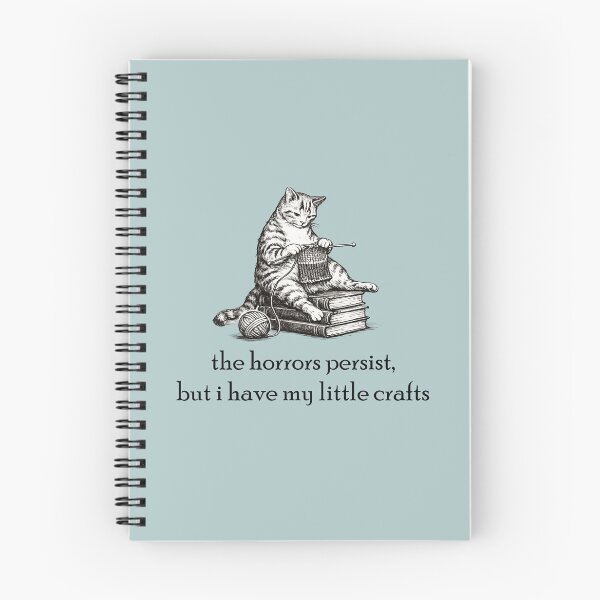 Item preview, The Horrors Persist But I Have My Little Crafts T-Shirt designed and sold by AngryDesigns.