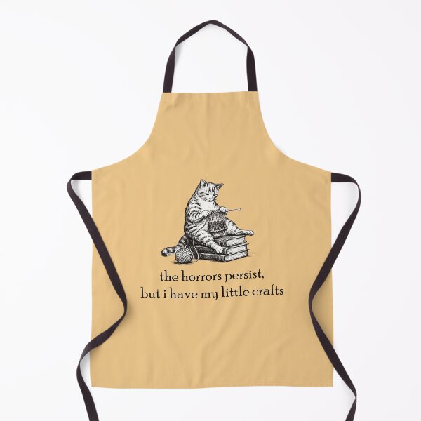 Item preview, The Horrors Persist But I Have My Little Crafts T-Shirt designed and sold by AngryDesigns.