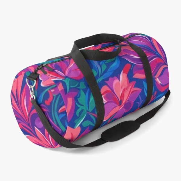 Item preview, Vibrant Floral Pattern in Deep Blue and Pink designed and sold by Owcomm.
