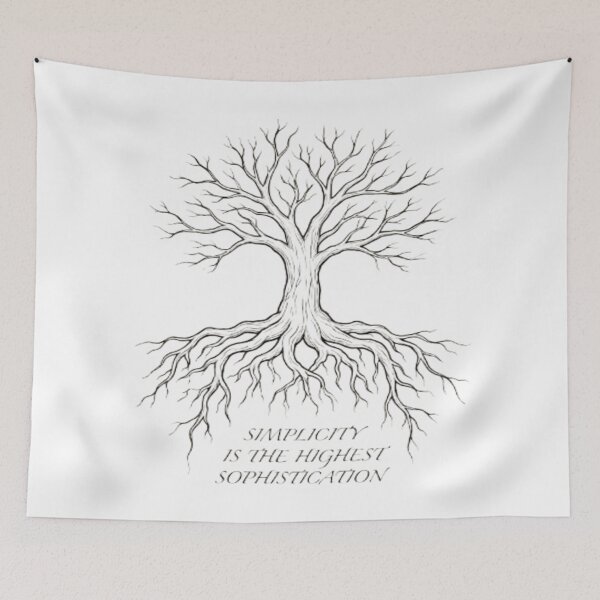 Item preview, Simplicity Sophistication – Tree Roots Art designed and sold by Cristhian Almanza.