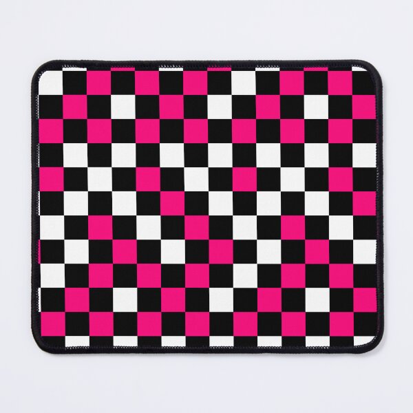 Item preview, Pink Black And White Checkered Pattern Design   designed and sold by PatternTitan.