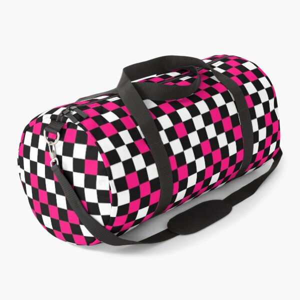 Item preview, Pink Black And White Checkered Pattern Design   designed and sold by PatternTitan.