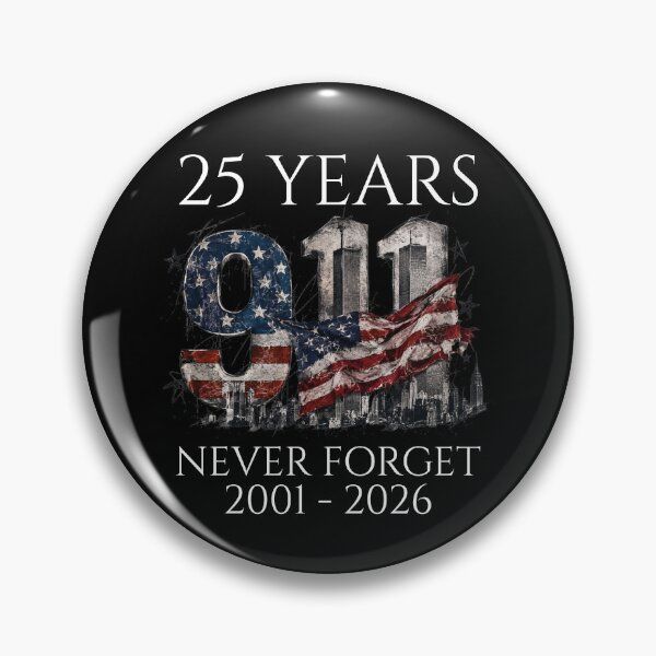 Item preview, 9/11 25 Years Never Forget 2001-2026 Memorial Design designed and sold by ArtofDari.
