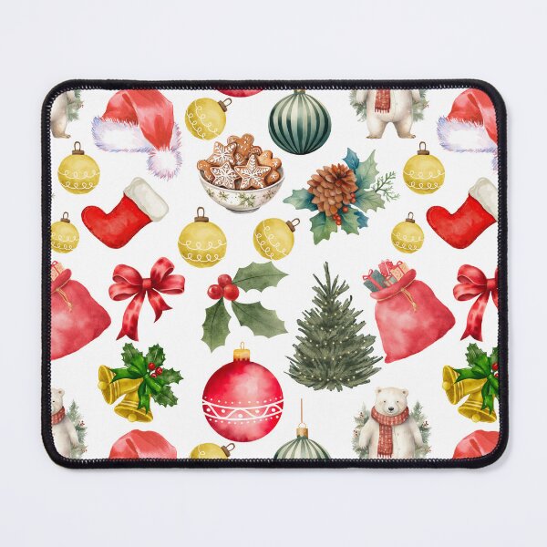 Item preview, Christmas watercolour pattern designed and sold by BigfeetLittlepaws.