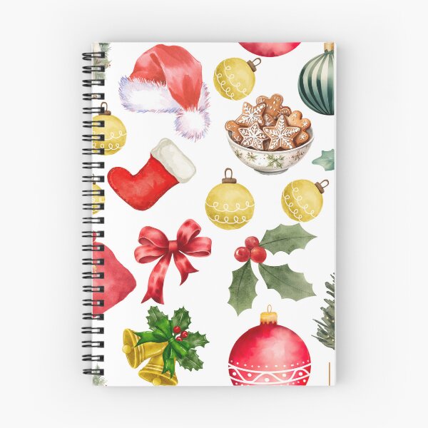 Item preview, Christmas watercolour pattern designed and sold by BigfeetLittlepaws.