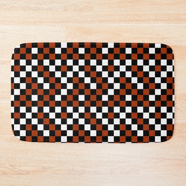 Item preview, Brown Black And White Checkered Pattern Design   designed and sold by PatternTitan.