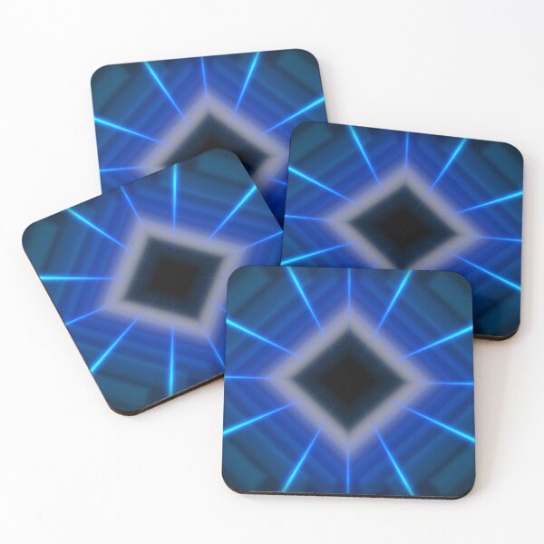 Item preview, Rotated Blue Square Tunnel and White Square designed and sold by Electric Shock!! Design.