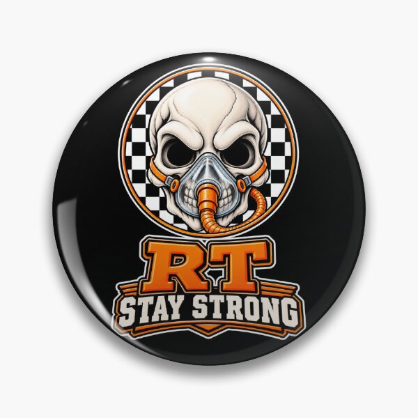 Item preview, RT Stay Strong Respiratory Therapist Skull Checkerboard Halloween designed and sold by ClinicalHubs.