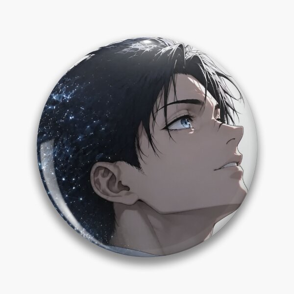Item preview, Blue Crystal Anime Boy Shattered Dream Aesthetic Portrait designed and sold by Dyan4.