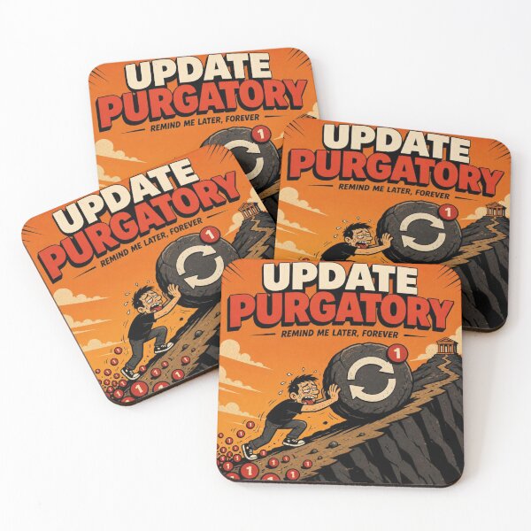 Item preview, Update Purgatory Remind Me Later Forever - Funny IT Sisyphus Shirt designed and sold by Geek Tracy Shop.