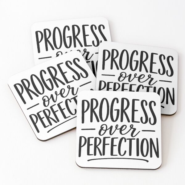 Item preview, Progress Over Perfection – Minimal Quote designed and sold by TinyWeird.
