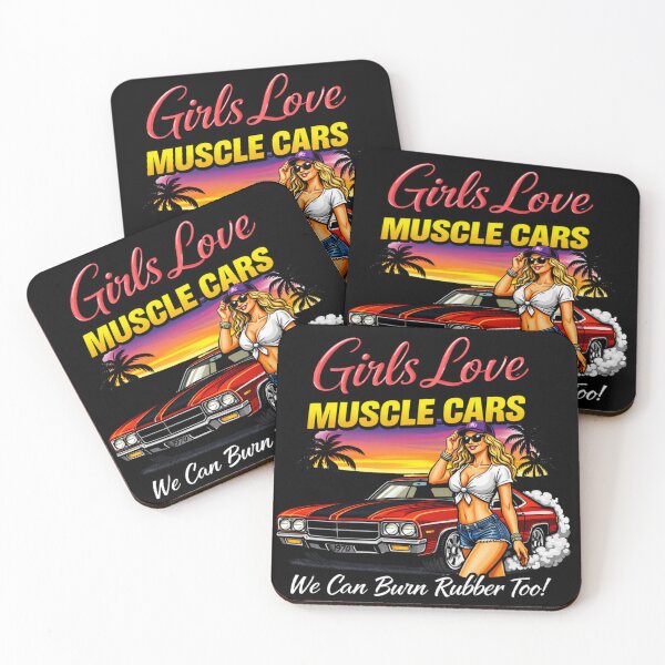 Item preview, Girls Love Muscle Cars – We Can Burn Rubber Too!. designed and sold by Classic Chaos Creations.
