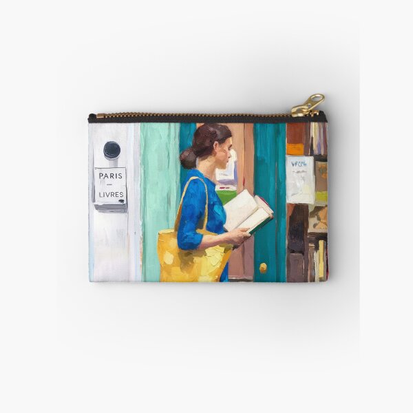 Item preview, Woman Walking and Reading with Her Dog, Parisian Impressionist Painting designed and sold by CARRAANN.