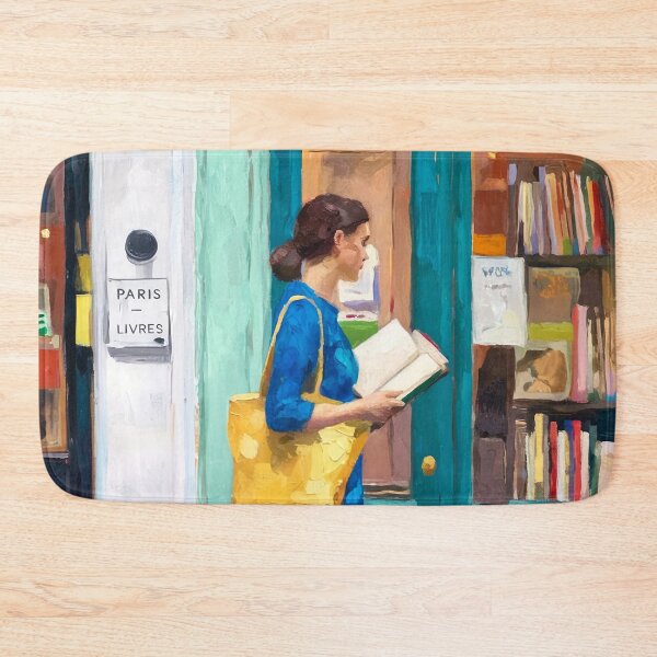 Item preview, Woman Walking and Reading with Her Dog, Parisian Impressionist Painting designed and sold by CARRAANN.
