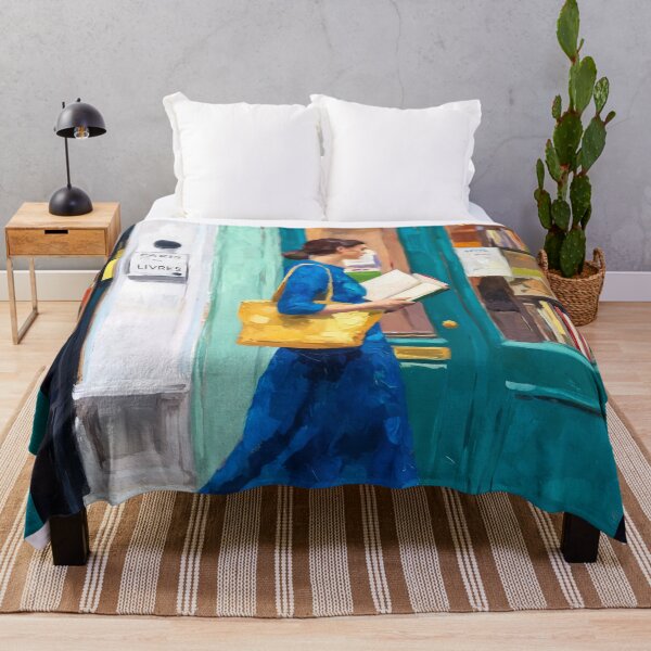 Item preview, Woman Walking and Reading with Her Dog, Parisian Impressionist Painting designed and sold by CARRAANN.
