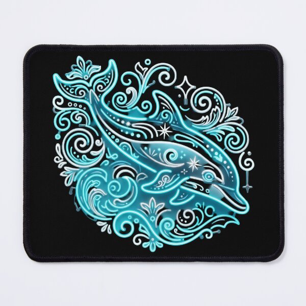 Item preview, Filleted Neon Dolphin – Marine Glow designed and sold by Esencia Argentina.