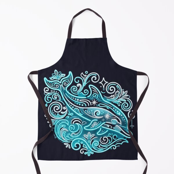 Item preview, Delfín de Neón Fileteado – Brillo Marino designed and sold by Esencia Argentina.