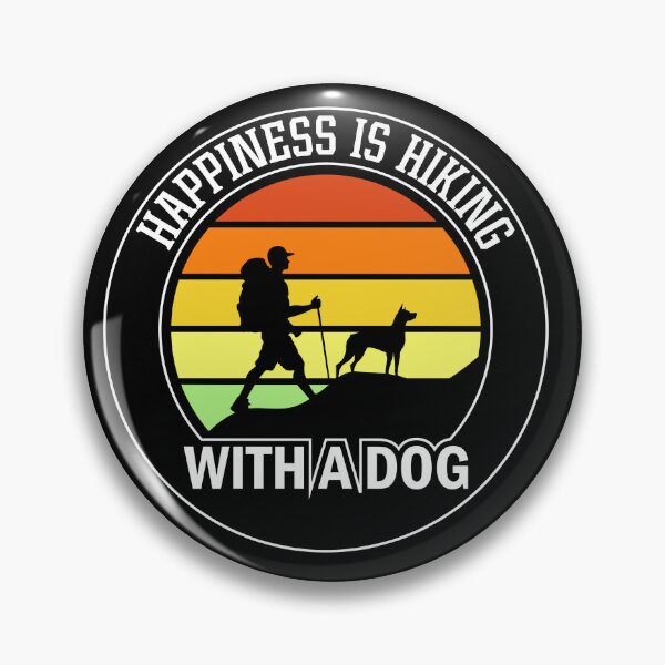 Artikelvorschau, Happiness is Hiking with a Dog, Hiking With My Dog Shirt entworfen und verkauft von MalwasBasket.