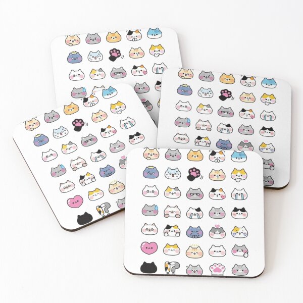 Item preview, Cute Cat Faces Collection – Funny and Playful Cat Expressions designed and sold by FashionDollQtr.