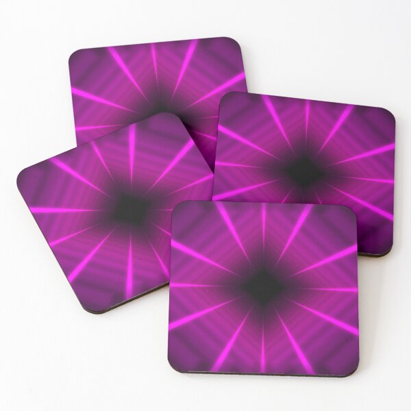 Item preview, Rotated Magenta Square Tunnel designed and sold by Electric Shock!! Design.